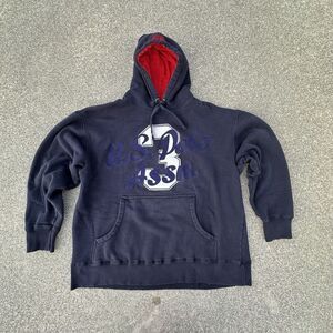US Polo Assn Hoodie Mens XL Navy Blue Pullover Sweatshirt #3 Y2K 00's Classic